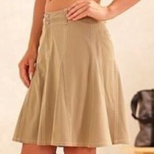 ATHLETA I Skirt Whatever Khaki Skort Shorts Active Size 8